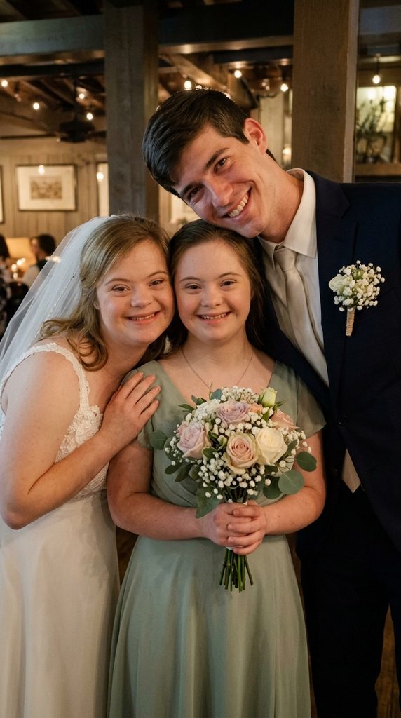 My Best Friend Spent Years Caring for My Sister with Down Syndrome – Then He Said a Few Words That Changed Everything I Thought I Knew 11 4 Bride groom and woman posing 20261018140913