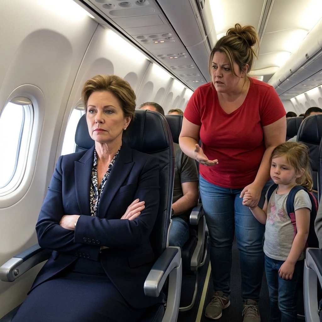 A Rude Woman Took My 6-Year-Old Daughter’s Window Seat—Then the Pilot Taught Her an Unforgettable Lesson 2 Woman and mother in airplane 20261018114623