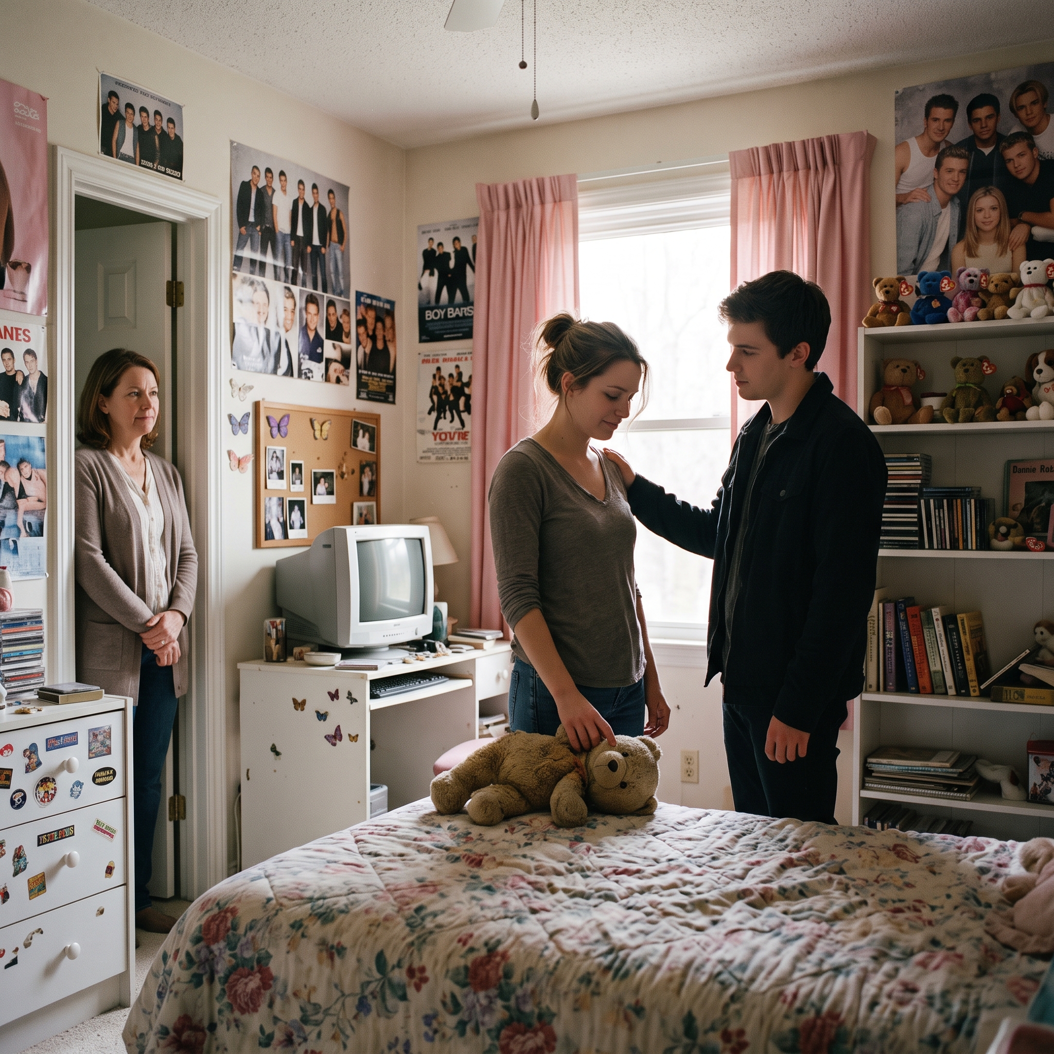 Woman viewing childhood bedroom 2K 20261016211502